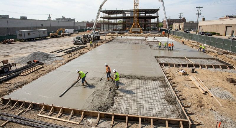 Commercial Slab Construction in Katy, TX