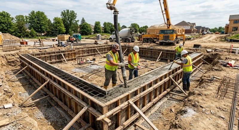 Foundation Pouring in Fort Worth, TX