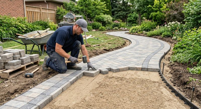 Paver Walkway Installation in Norwalk, CT