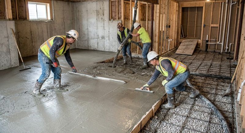 Basement Concrete Installation in Fredericksburg, VA