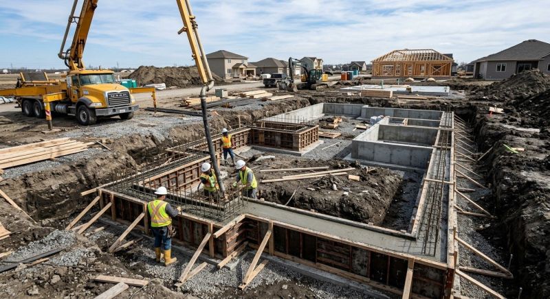 Cement Foundation Installation in Fort Worth, TX