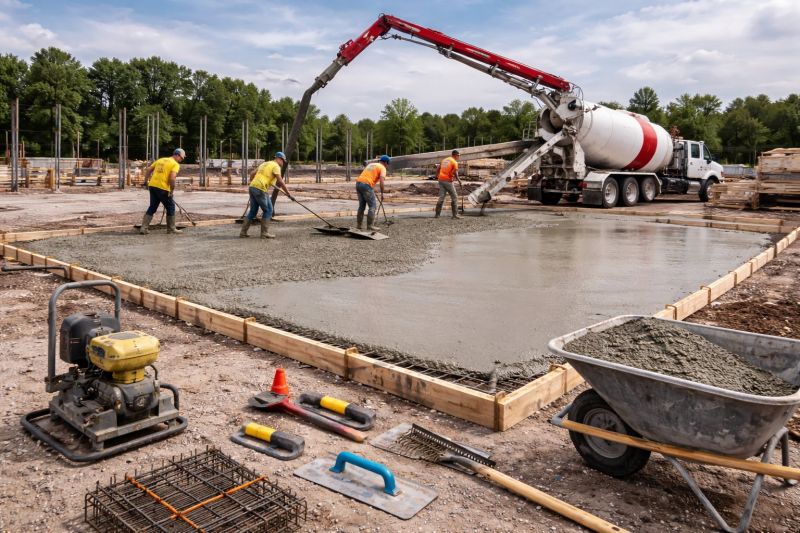 Commercial Slab Construction in Waldorf, MD