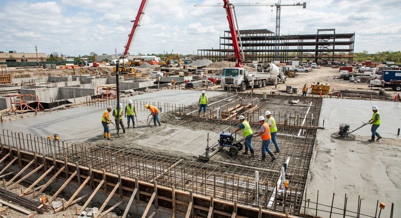 Commercial Slab Construction in Davis County, UT