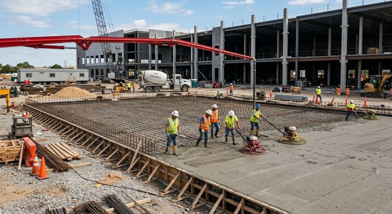 Commercial Slab Construction in Fort Collins, CO