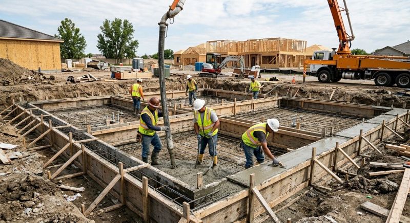 Concrete Foundation Installation in Fredericksburg, VA
