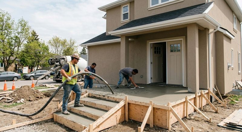 Concrete Porch Installation in Denver, CO