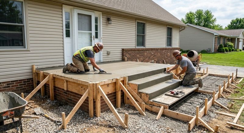 Concrete Porch Installation in Sacramento, CA