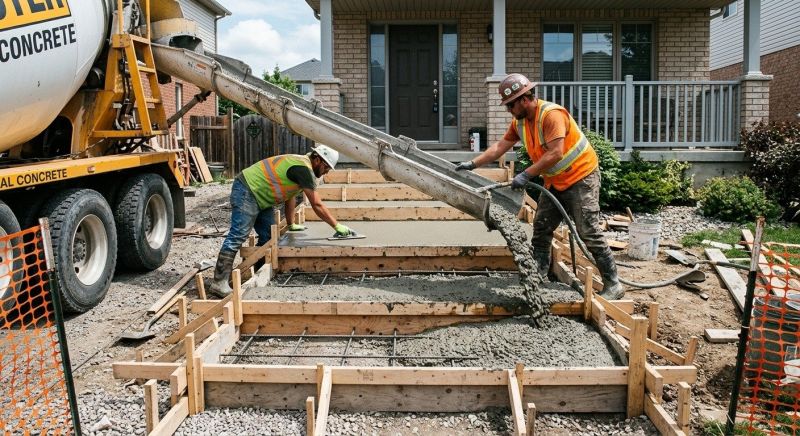 Concrete Steps Pouring in Salt Lake City, UT