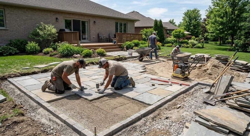 Hardscape Pavers Installation in Boston, MA