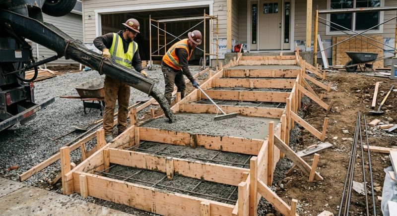 Steps Pouring in Sacramento, CA